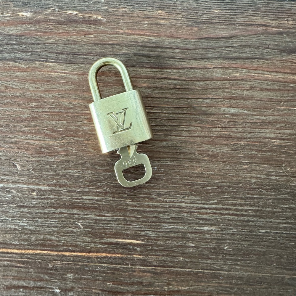 Louis Vuitton Gold Padlock Key Holder